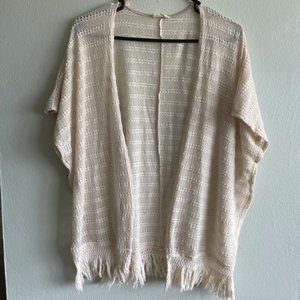 Peach Royal cream oatmeal lightwear cardigan
